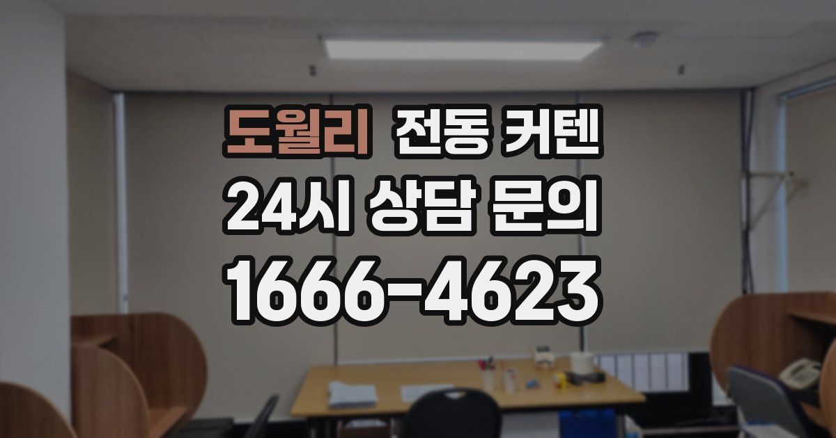 도월리 전동 커텐
