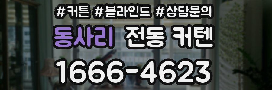 동사리 전동 커텐
