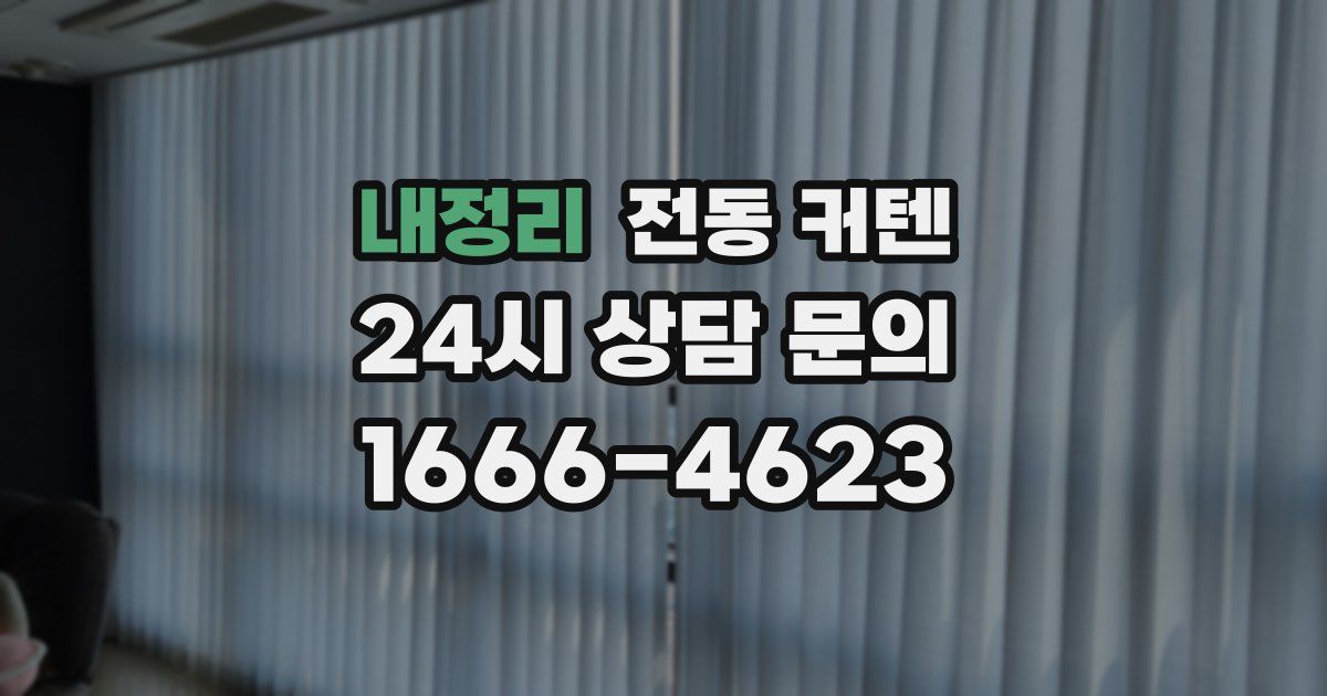 내정리 전동 커텐