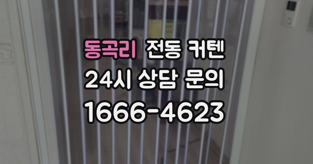 동곡리 전동 커텐
