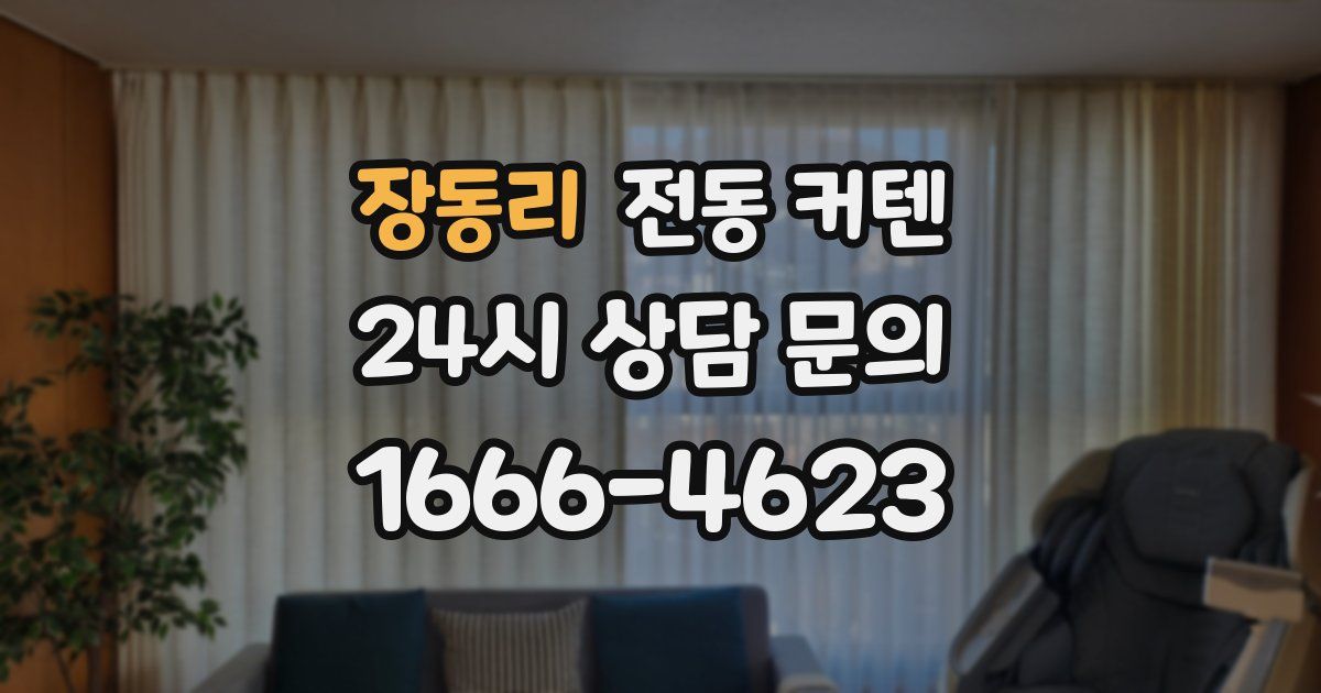 장동리 전동 커텐
