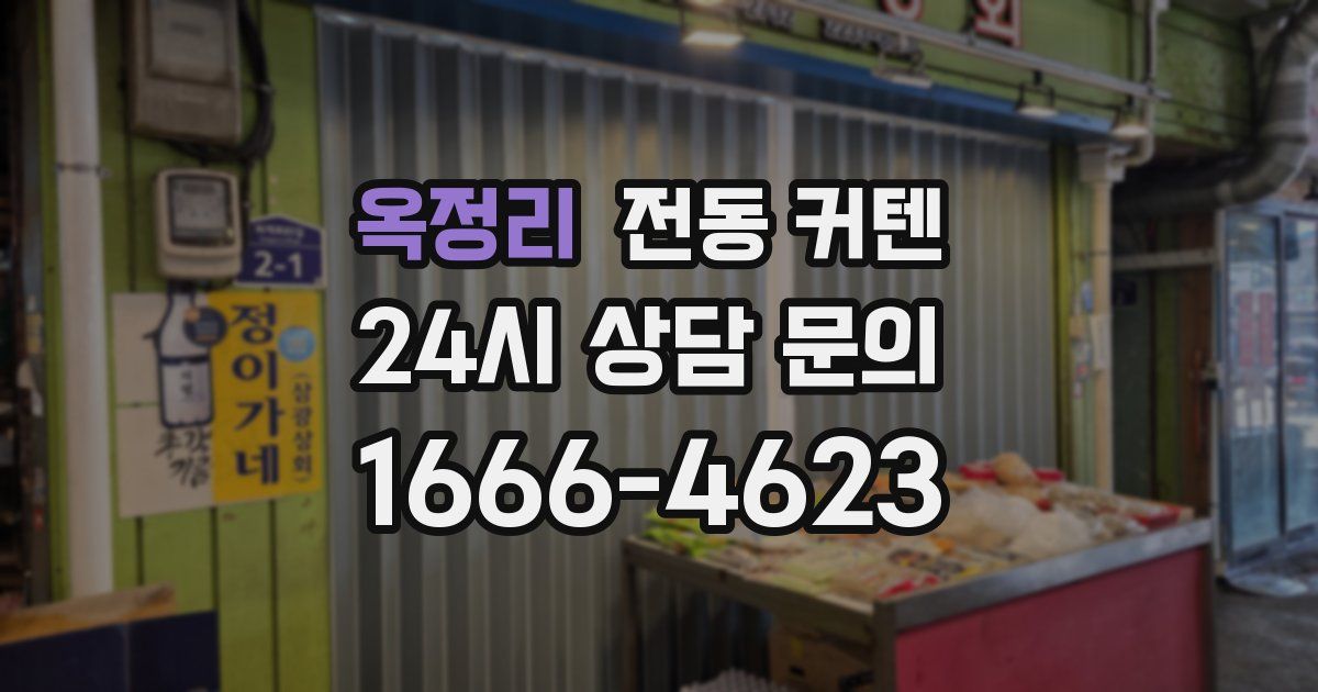 옥정리 전동 커텐