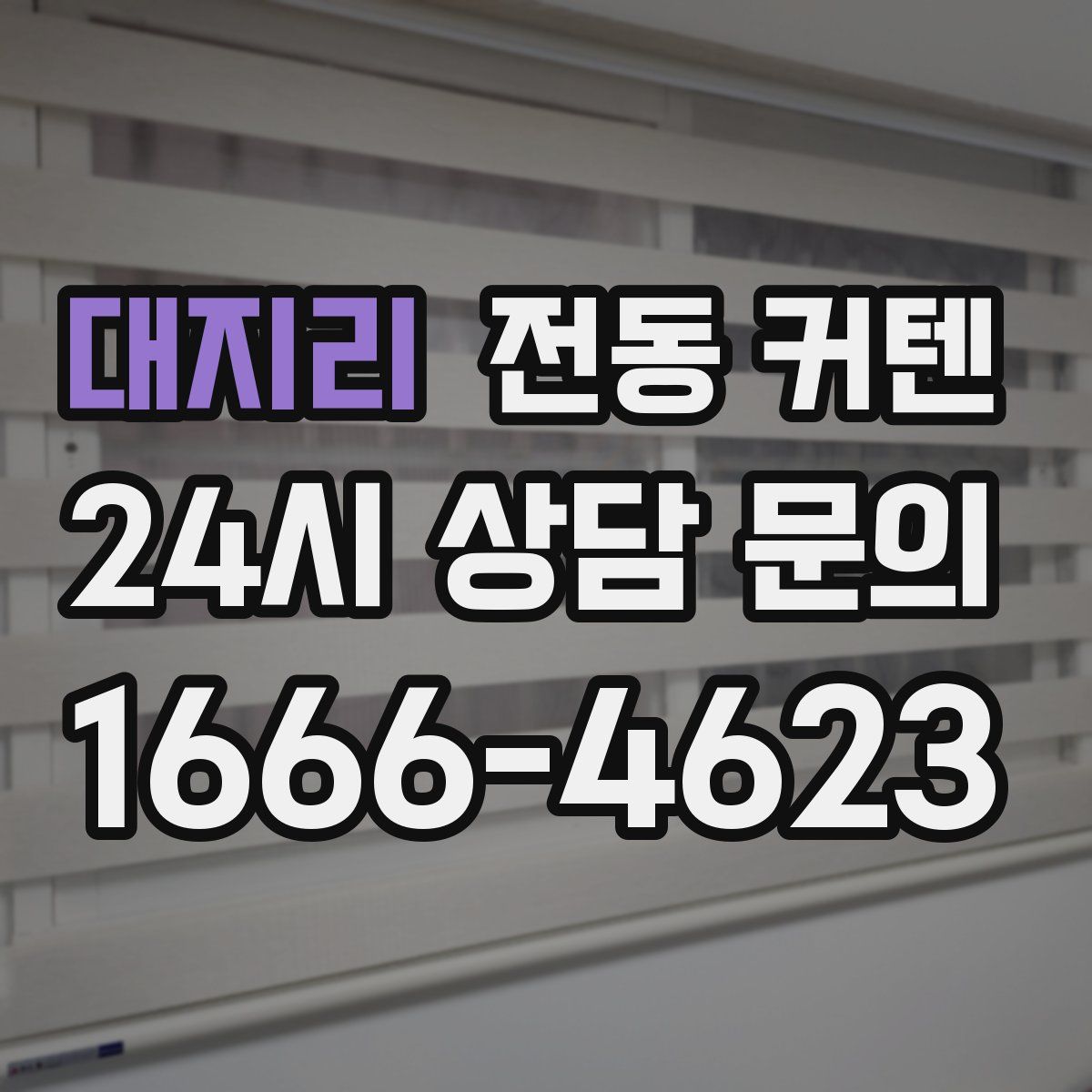 대지리 전동 커텐
