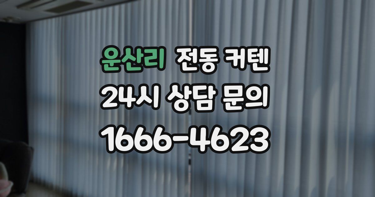 운산리 전동 커텐