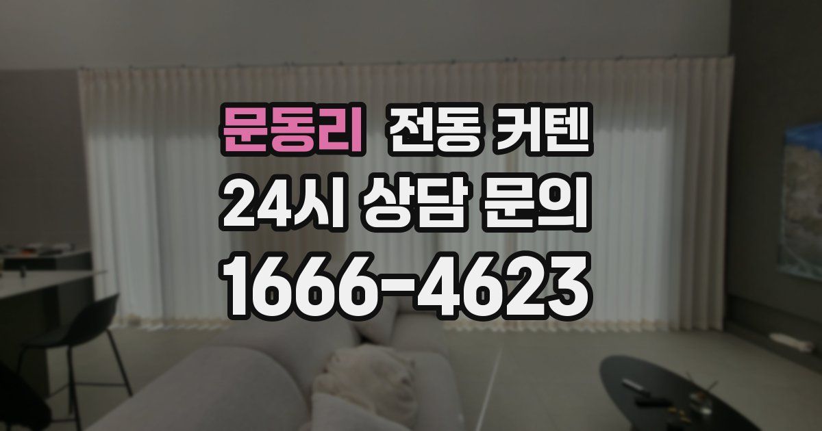 문동리 전동 커텐
