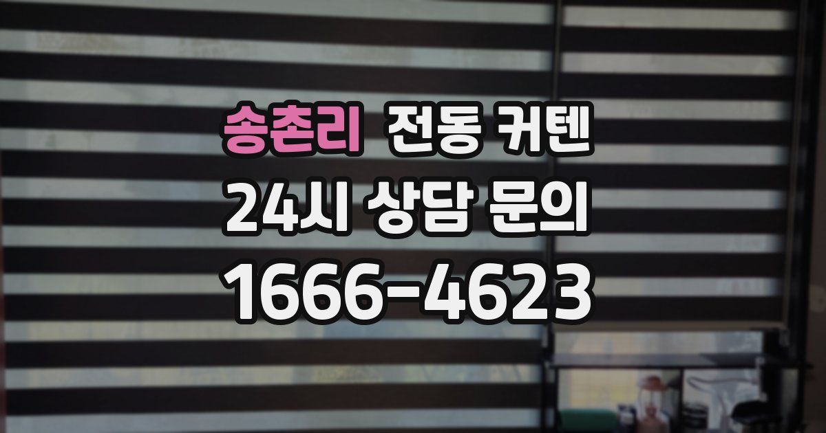 송촌리 전동 커텐