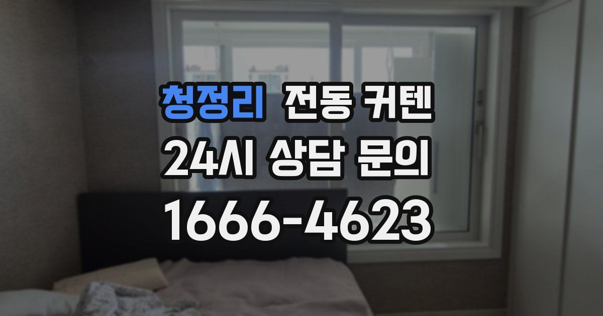 청정리 전동 커텐