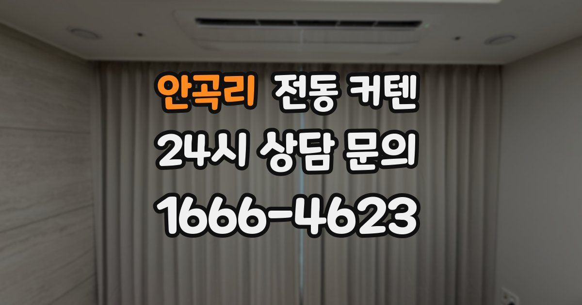 안곡리 전동 커텐