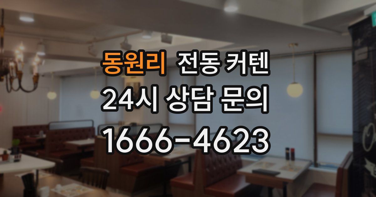 동원리 전동 커텐