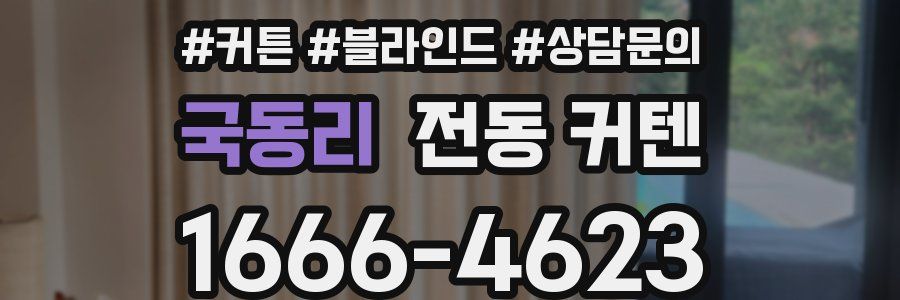 국동리 전동 커텐