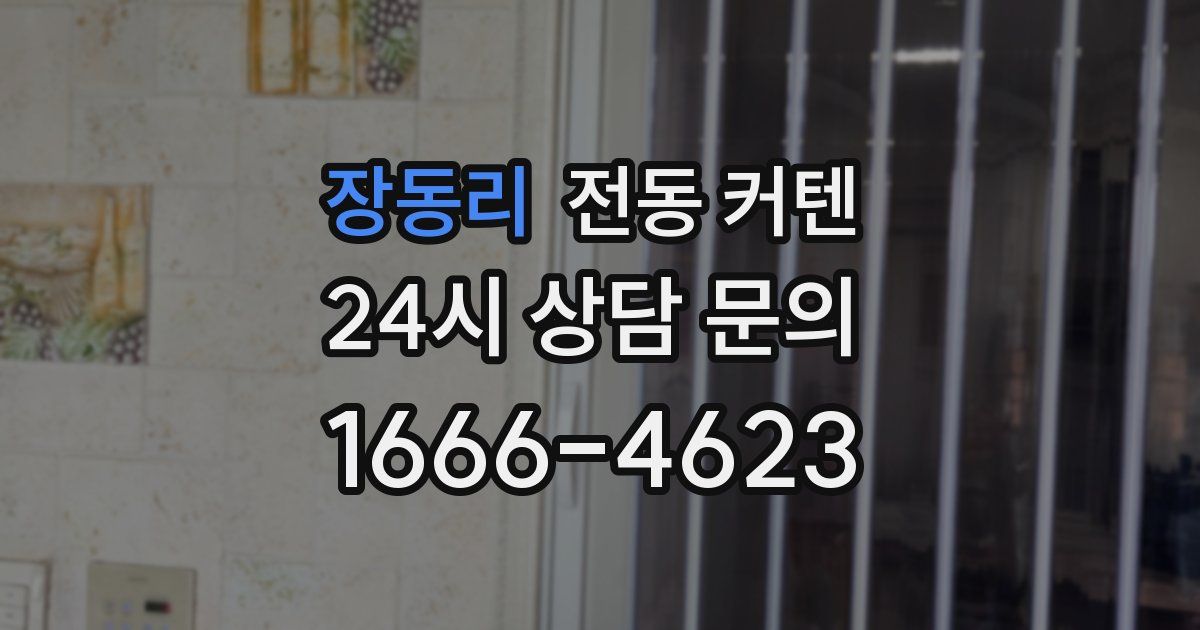 장동리 전동 커텐