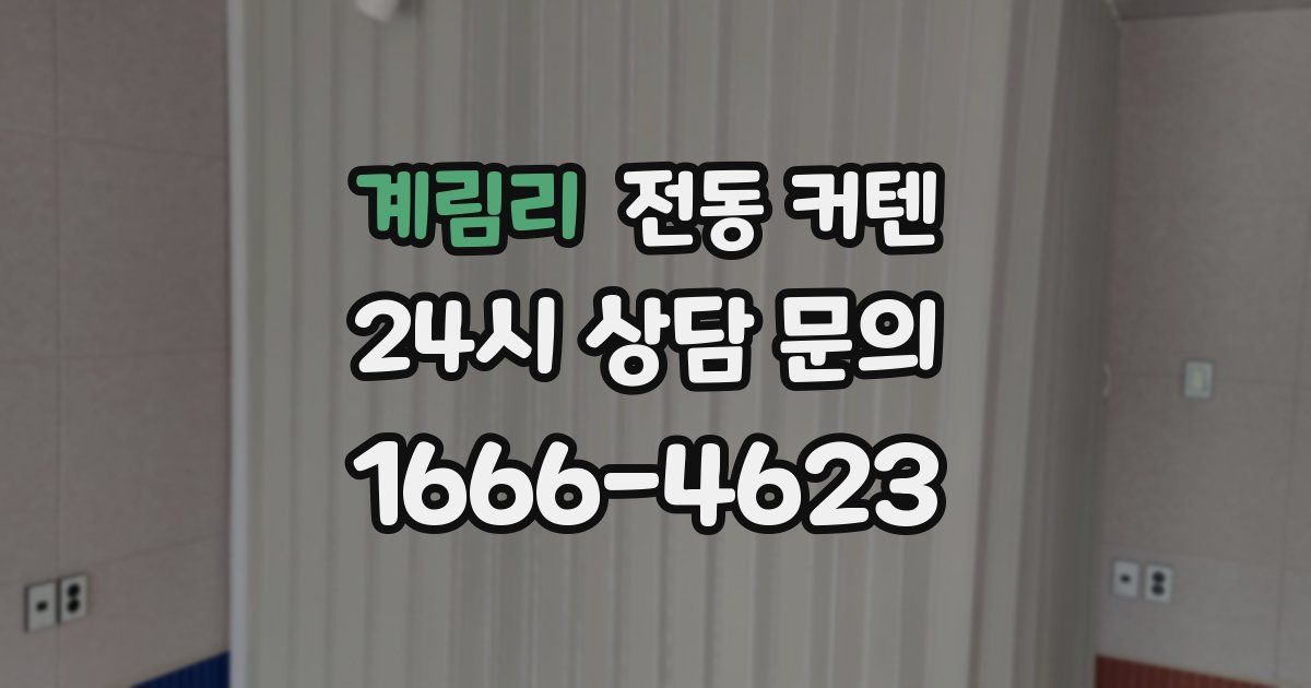 계림리 전동 커텐