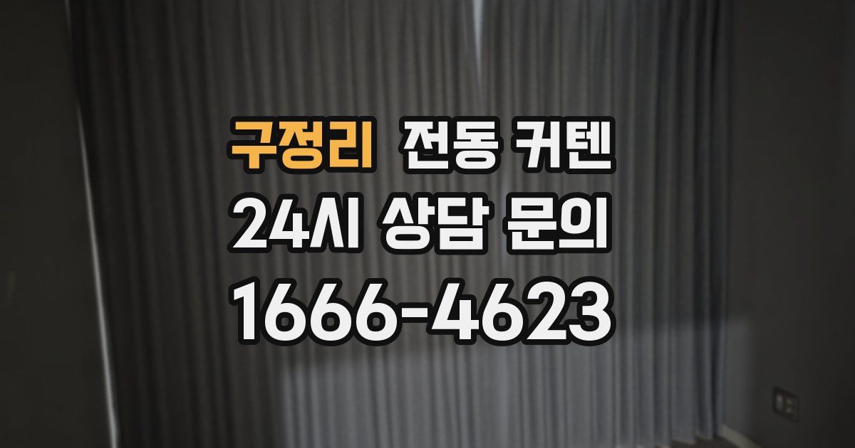 구정리 전동 커텐
