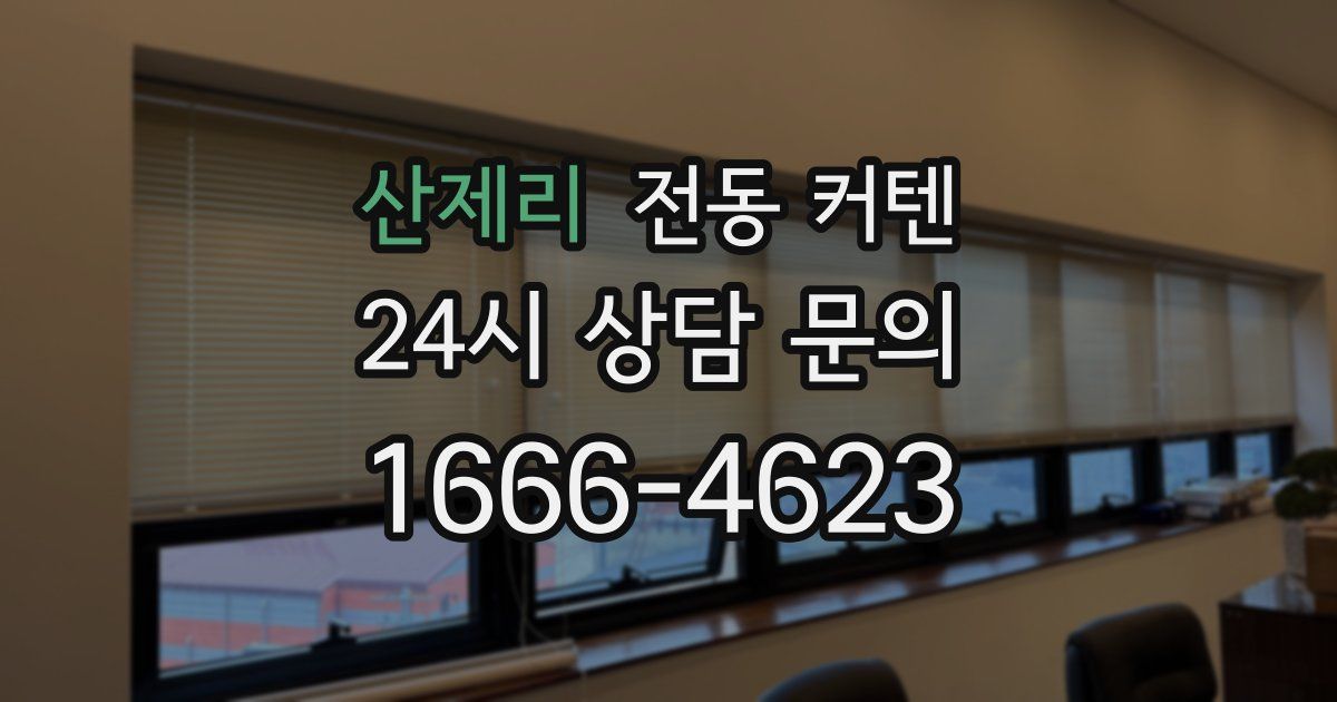 산제리 전동 커텐
