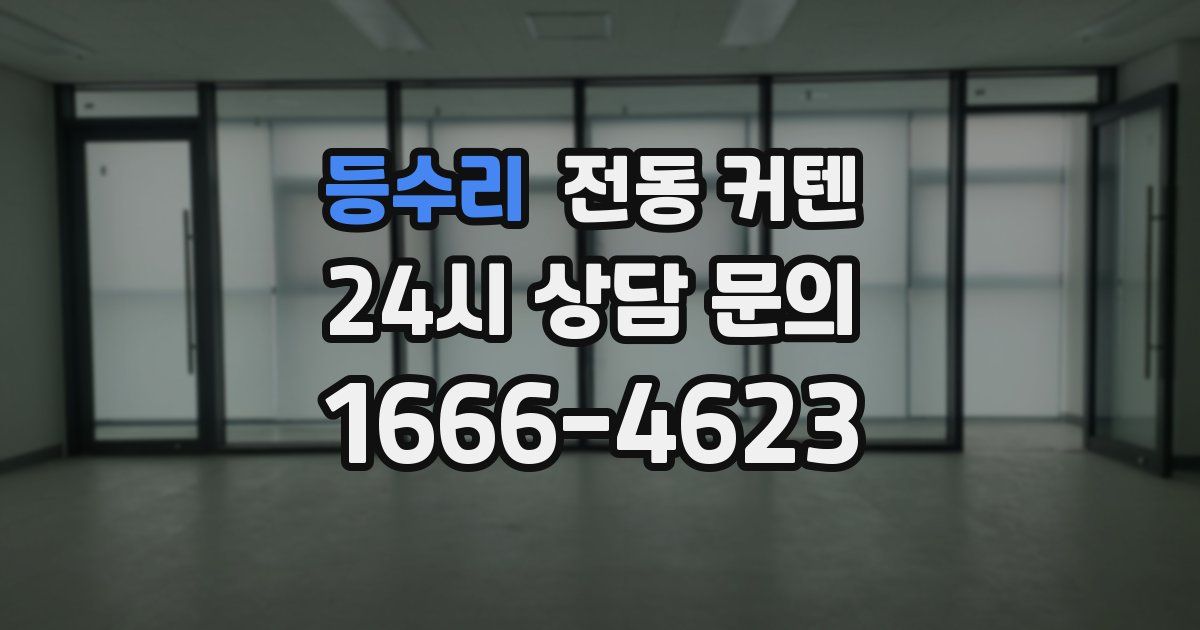 등수리 전동 커텐