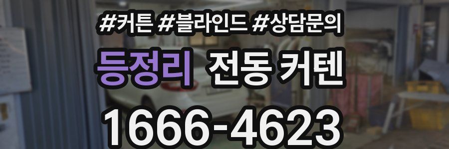 등정리 전동 커텐