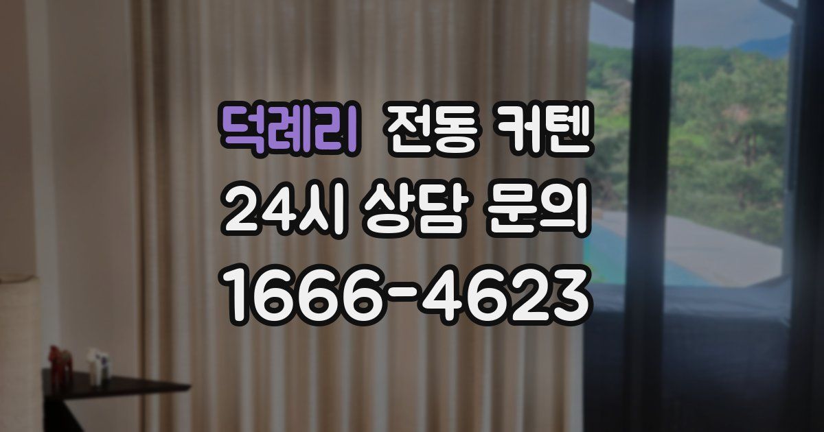 덕례리 전동 커텐