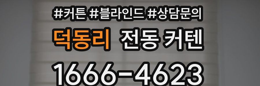 덕동리 전동 커텐