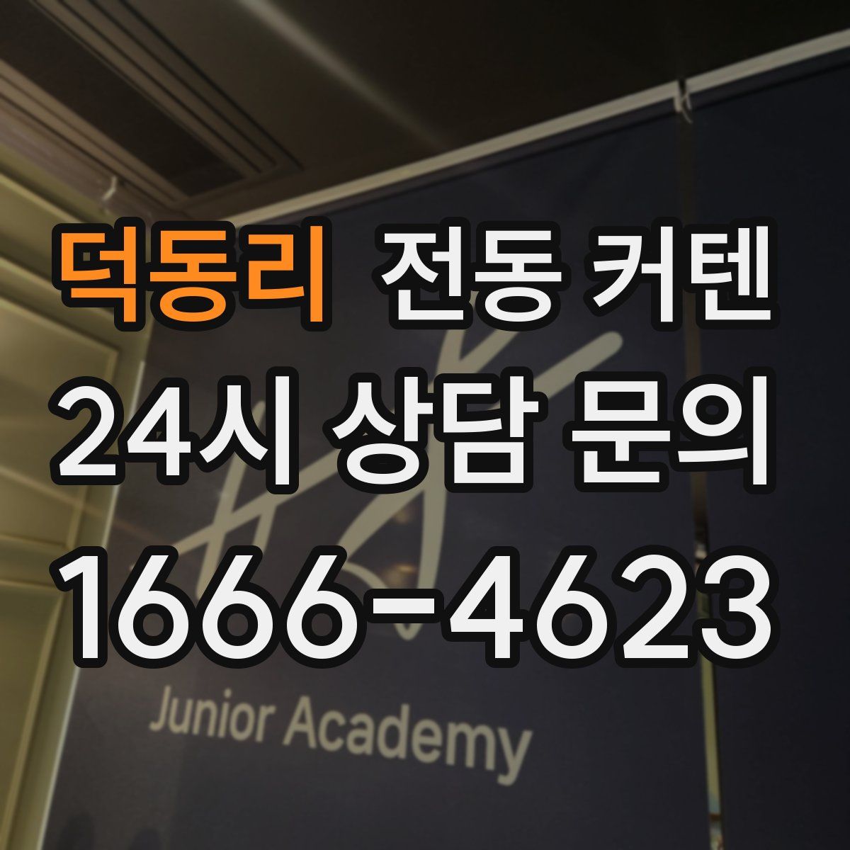 덕동리 전동 커텐