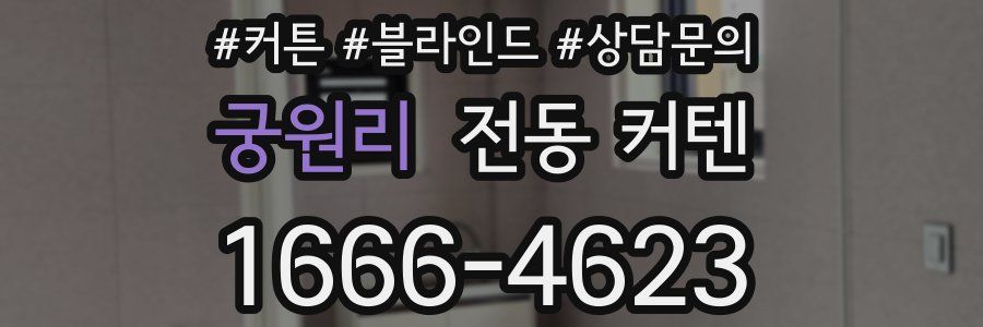 궁원리 전동 커텐
