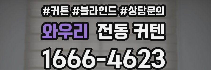 와우리 전동 커텐