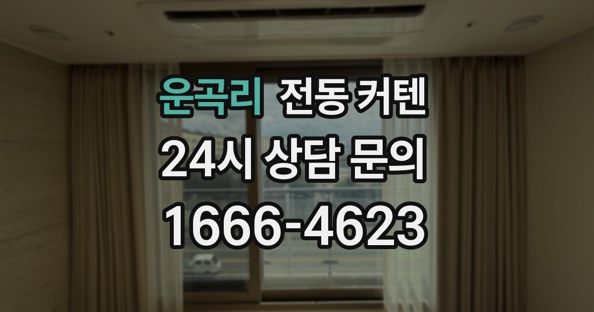 운곡리 전동 커텐