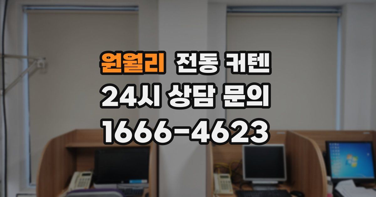 원월리 전동 커텐