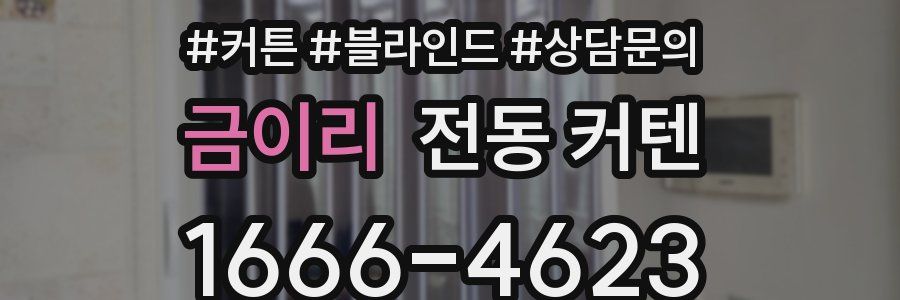 금이리 전동 커텐