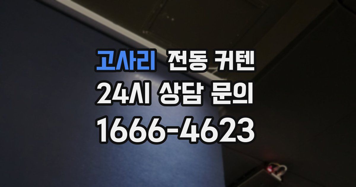 고사리 전동 커텐