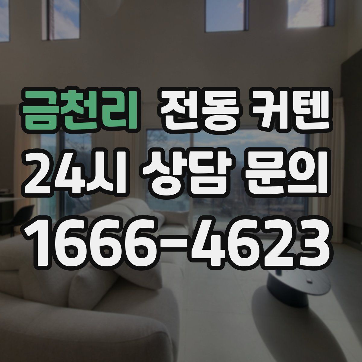 금천리 전동 커텐
