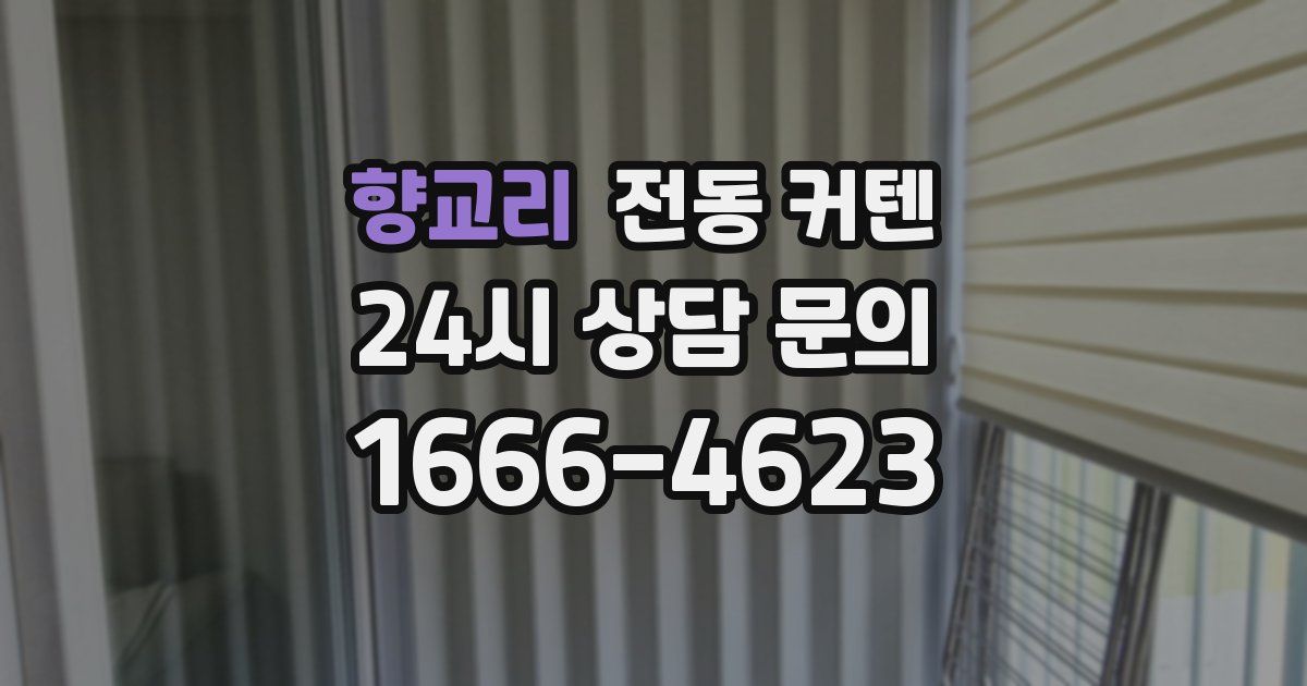 향교리 전동 커텐