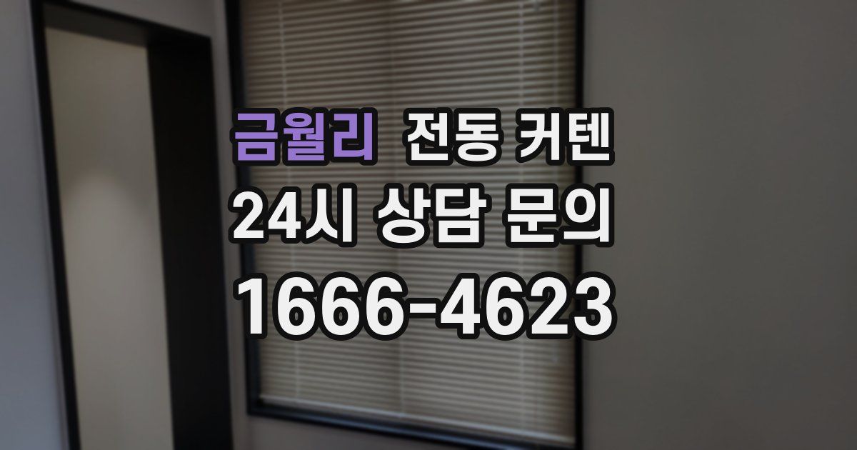 금월리 전동 커텐