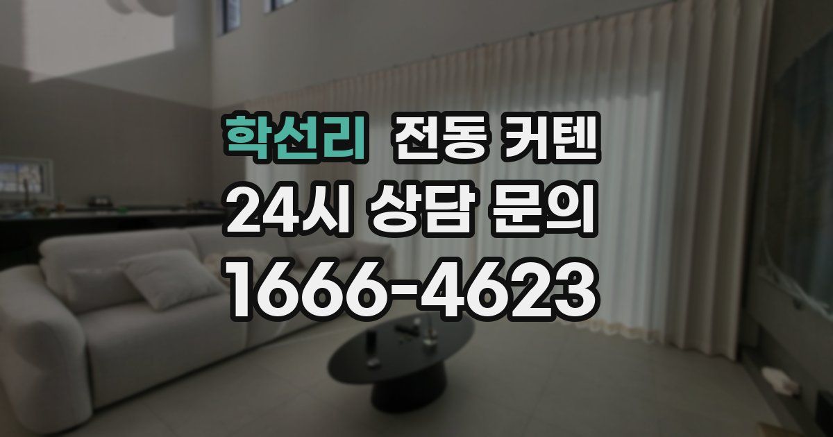 학선리 전동 커텐