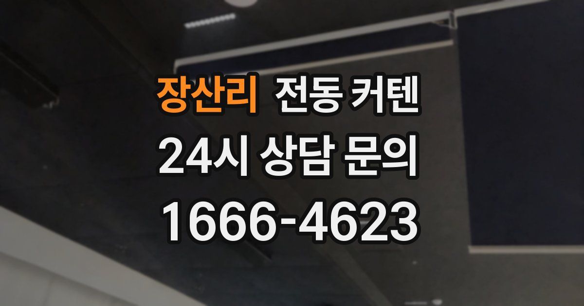 장산리 전동 커텐