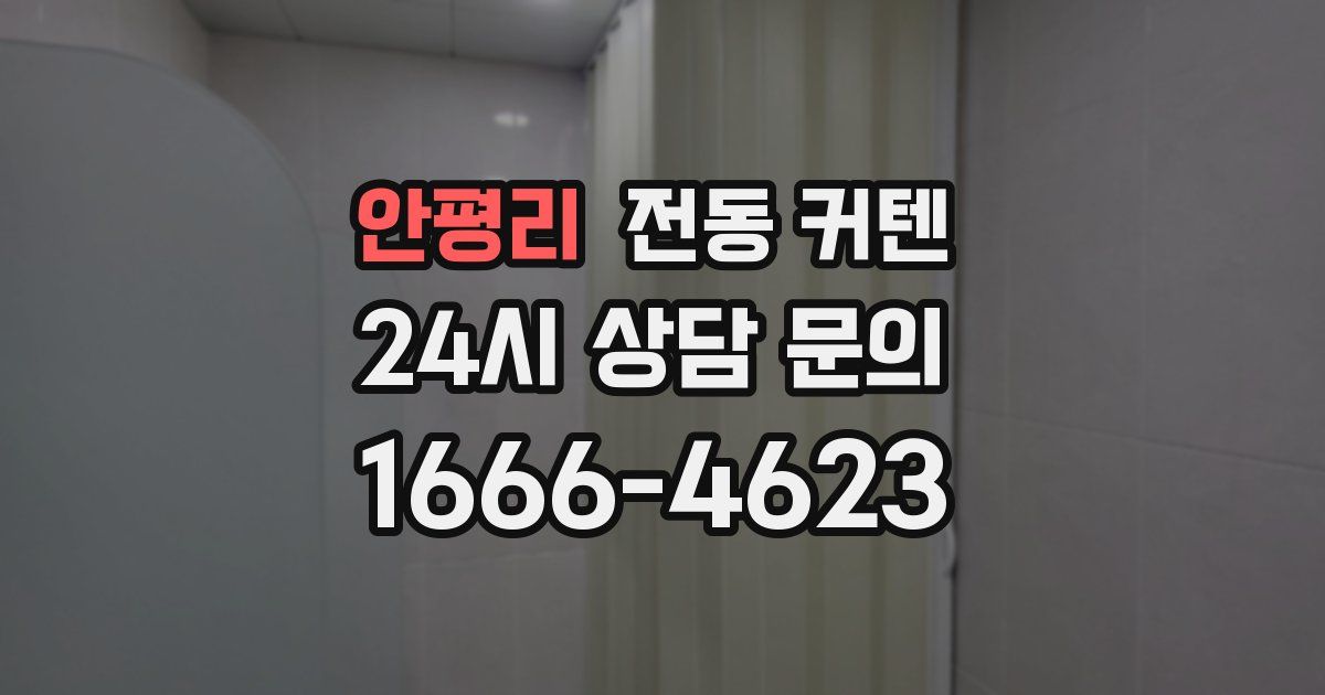 안평리 전동 커텐