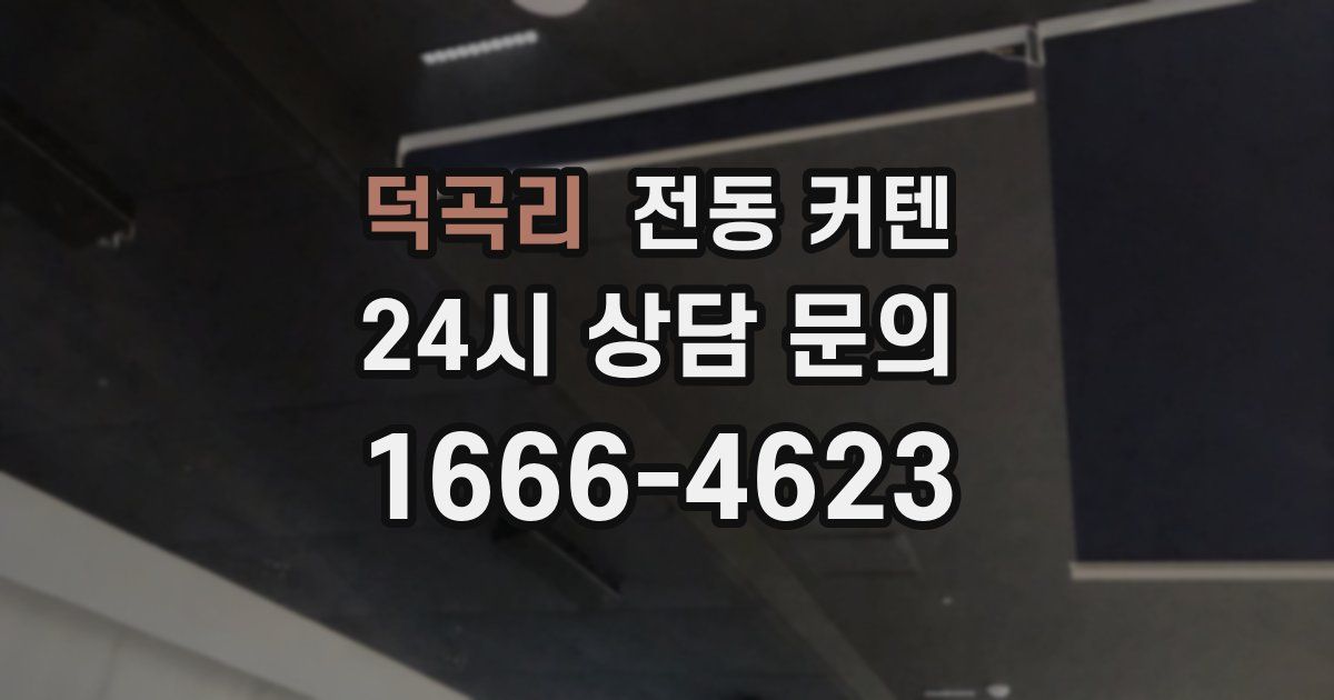 덕곡리 전동 커텐