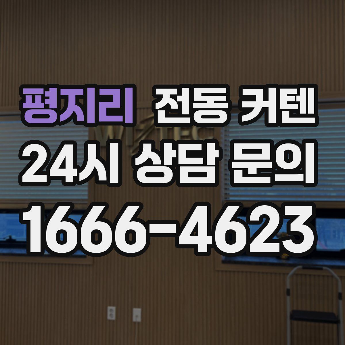 평지리 전동 커텐