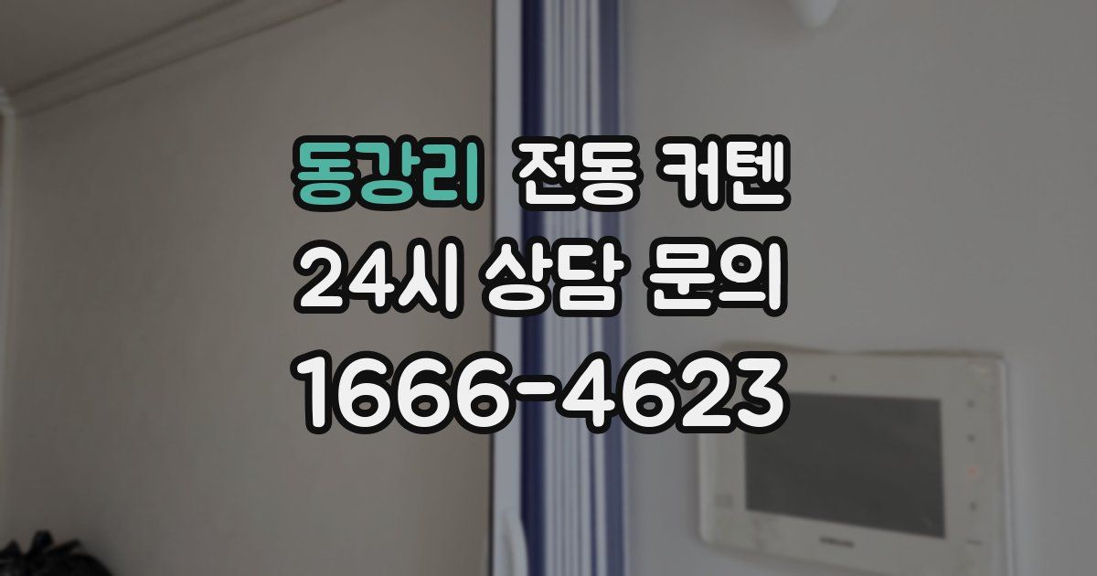 동강리 전동 커텐