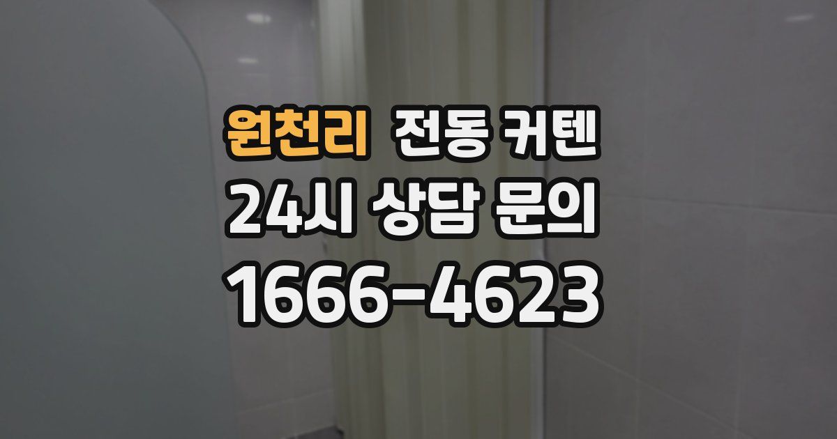 원천리 전동 커텐