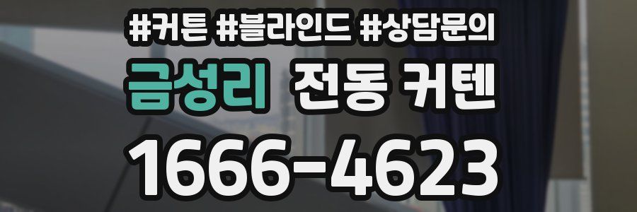 금성리 전동 커텐