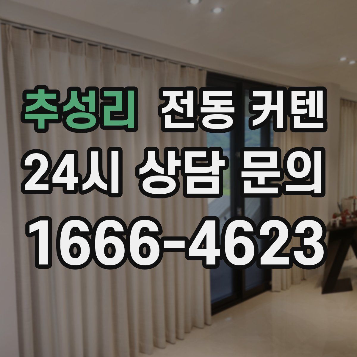 추성리 전동 커텐