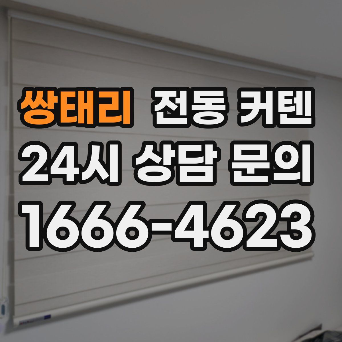 쌍태리 전동 커텐