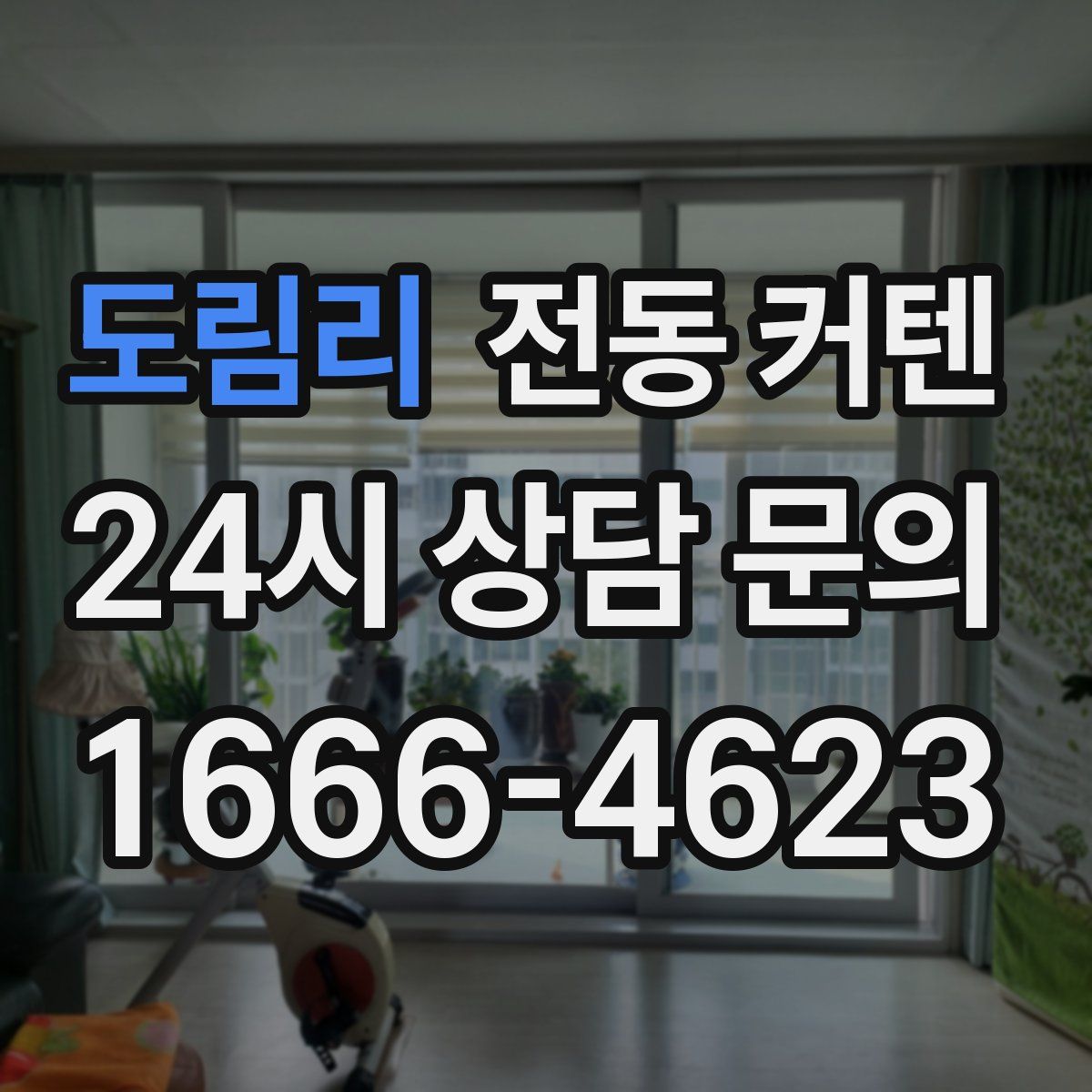 도림리 전동 커텐