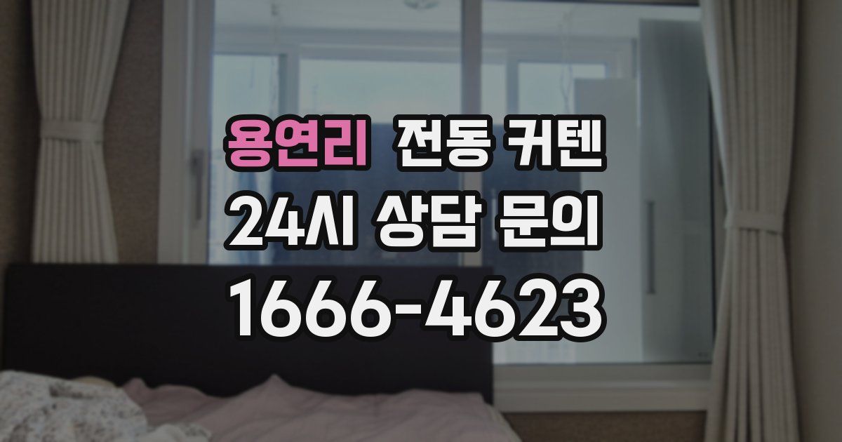 용연리 전동 커텐