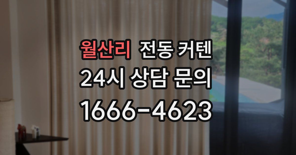 월산리 전동 커텐