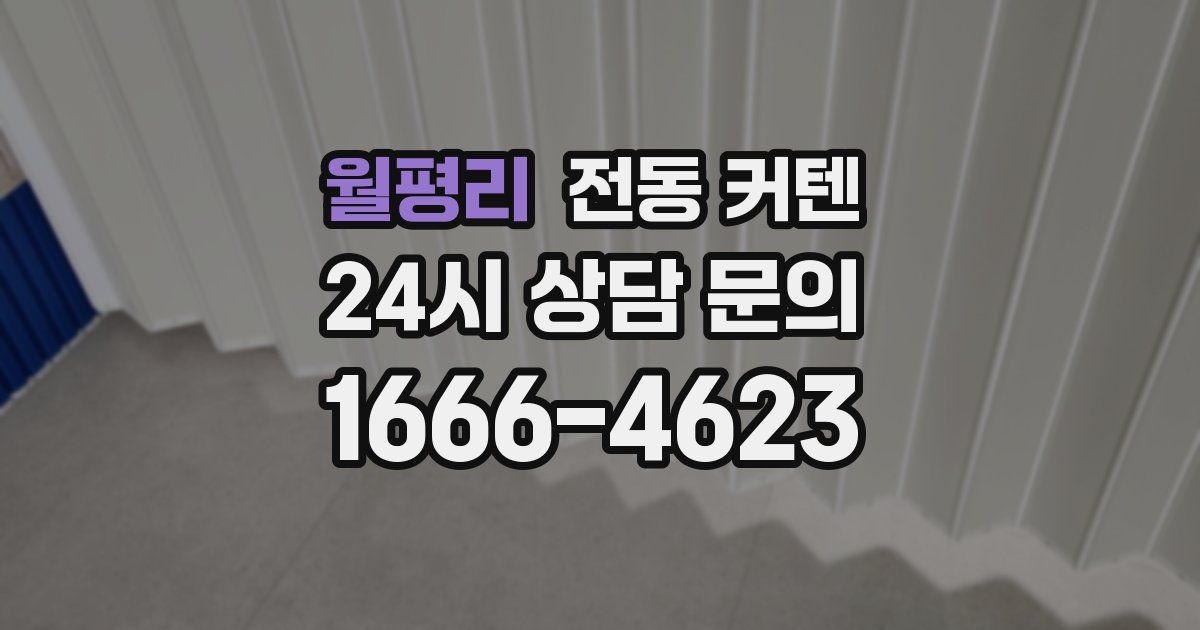 월평리 전동 커텐