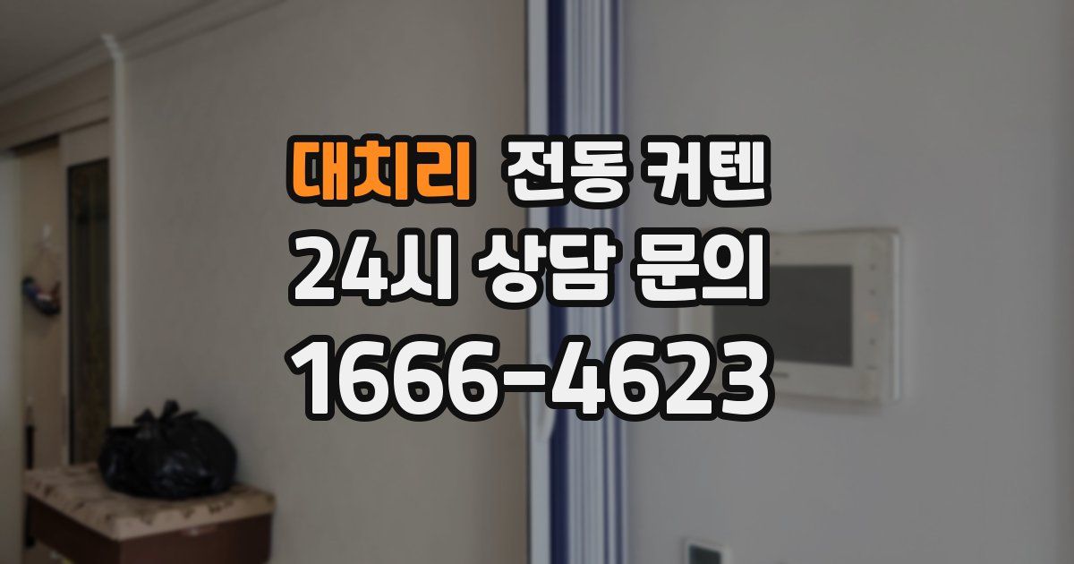 대치리 전동 커텐