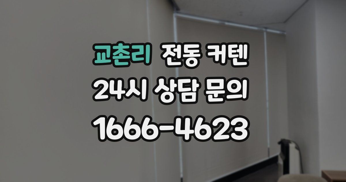 교촌리 전동 커텐