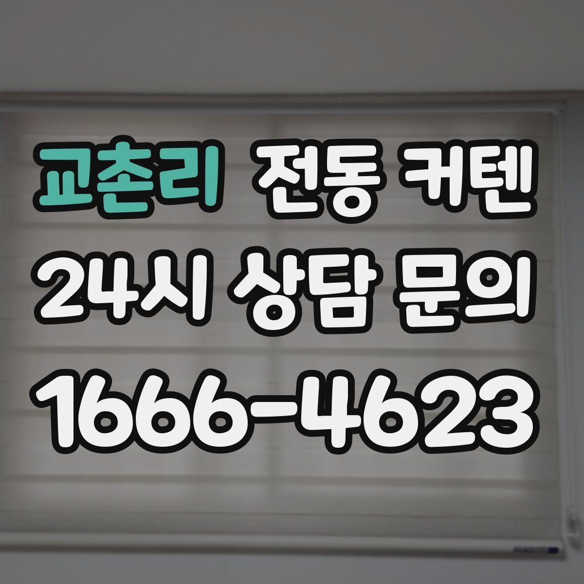 교촌리 전동 커텐