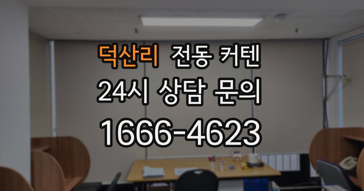 덕산리 전동 커텐